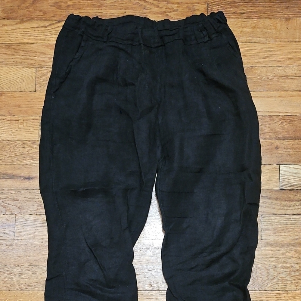 Women's Black Linen Pants